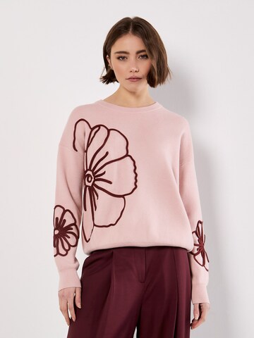 Apricot Trui in Roze: voorkant