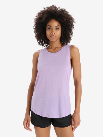 ICEBREAKER - Camisa 'Sphere II' em roxo: frente