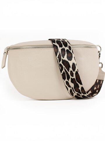 lePelou Gürteltasche 'SERENA large' in Beige: Vorderseite