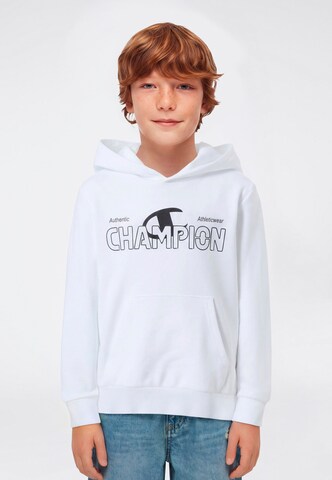 Champion Authentic Athletic Apparel Sweatshirt in White: front