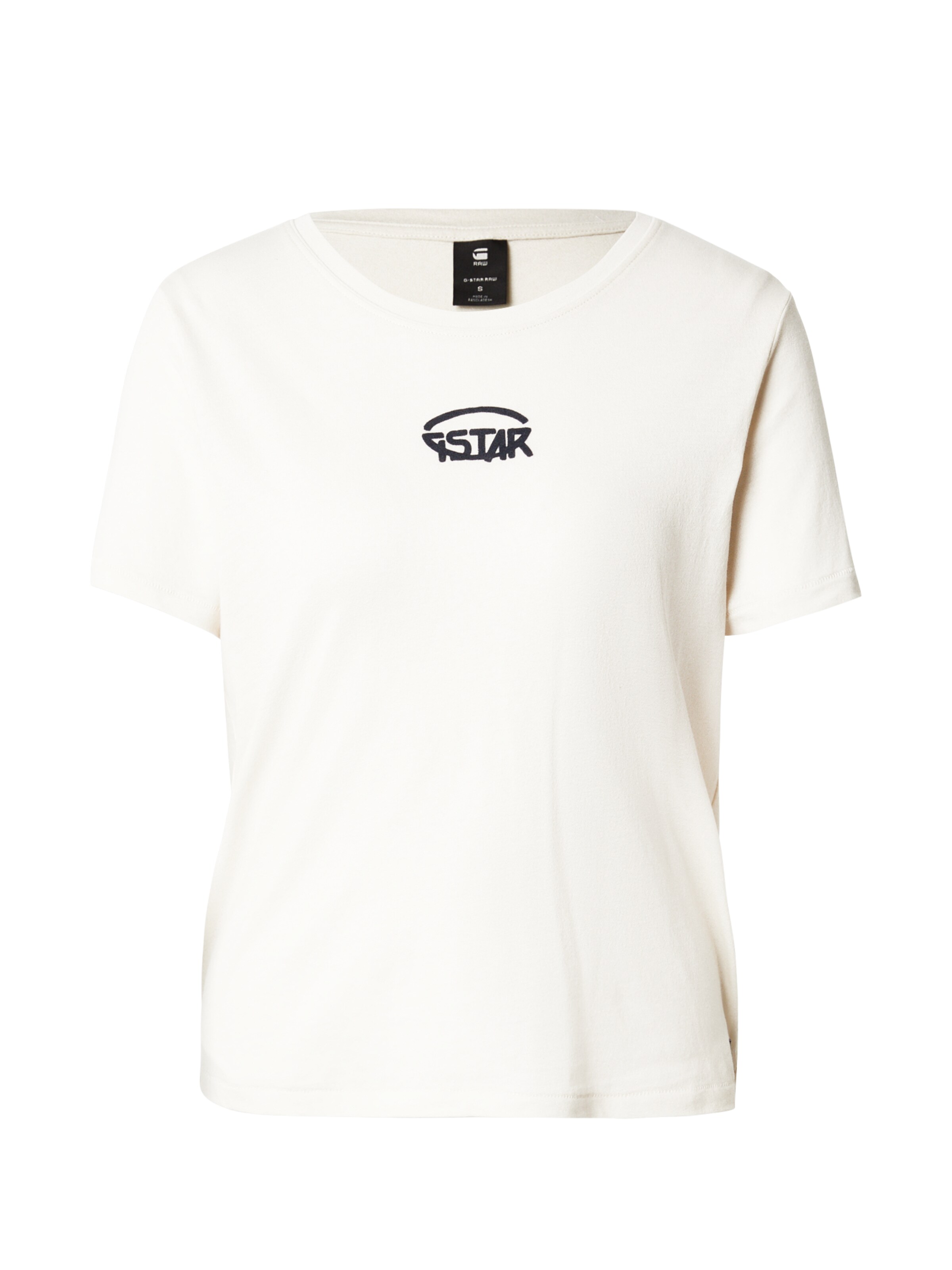 G-STAR Μπλουζάκι σε λευκό: μπροστά