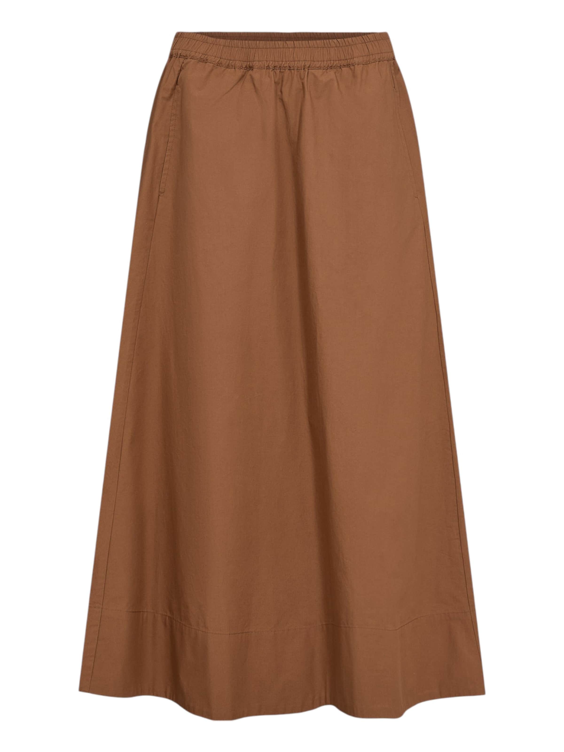 NÜMPH Maxirock 'NUJUMA COTTON SKIRT ' in 34 in braun, Produktansicht