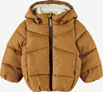 NAME IT Winter Jacket 'Make' in Brown: front
