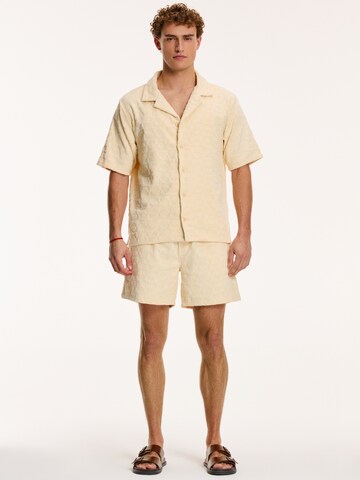 Shiwi Regular Shorts 'Geo' in Beige