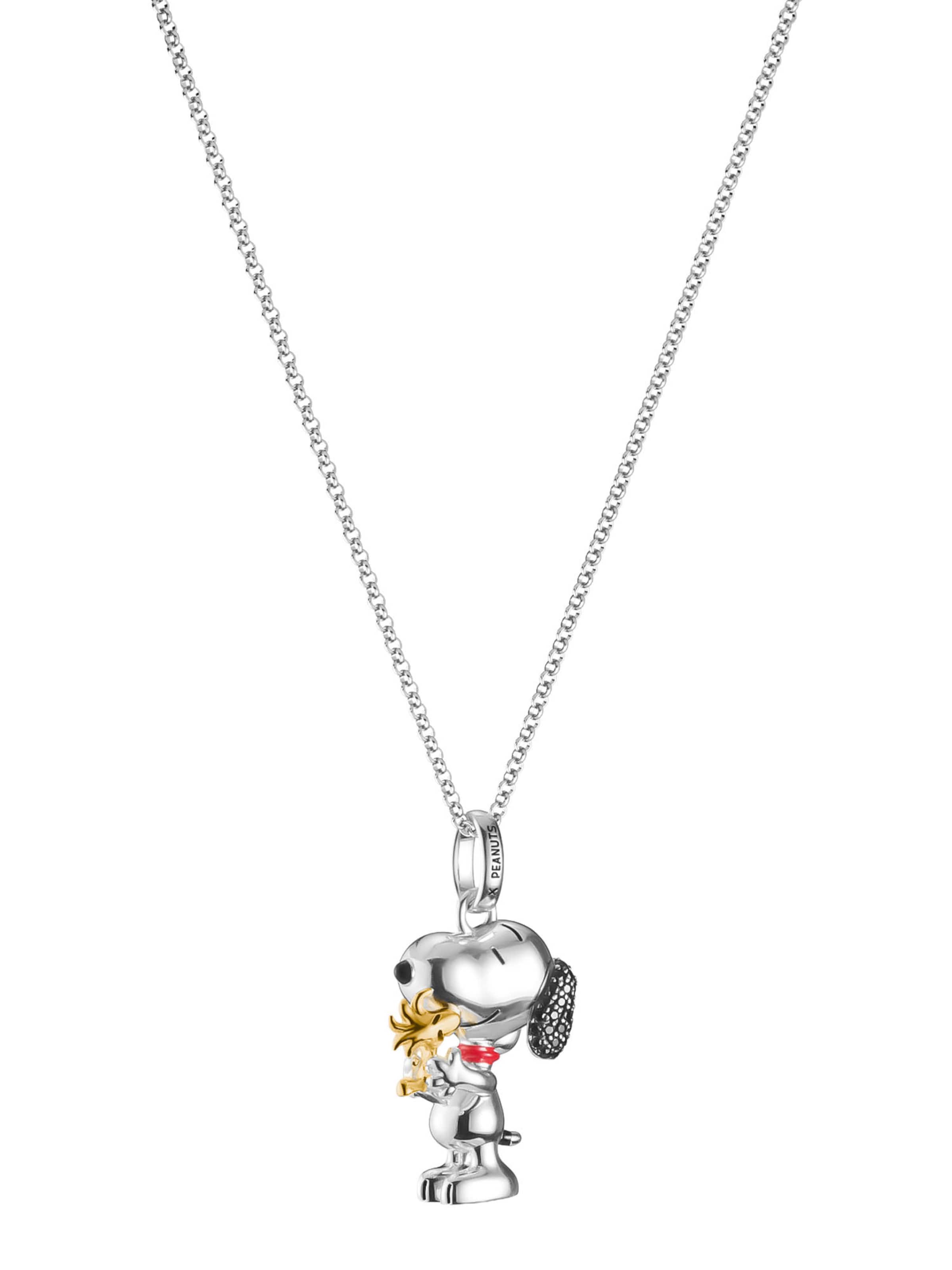 Thomas Sabo Kette 'Snoopy & Woodstock  Peanuts' in Silber: Vorderseite