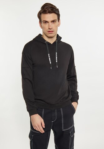 MO Sweatshirt in Zwart: voorkant