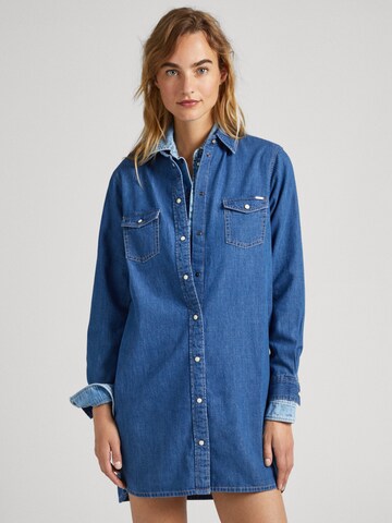 Pepe Jeans Shirt Dress 'Maya' in Blue: front