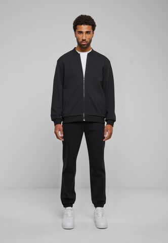 Urban Classics Zip-Up Hoodie in Black