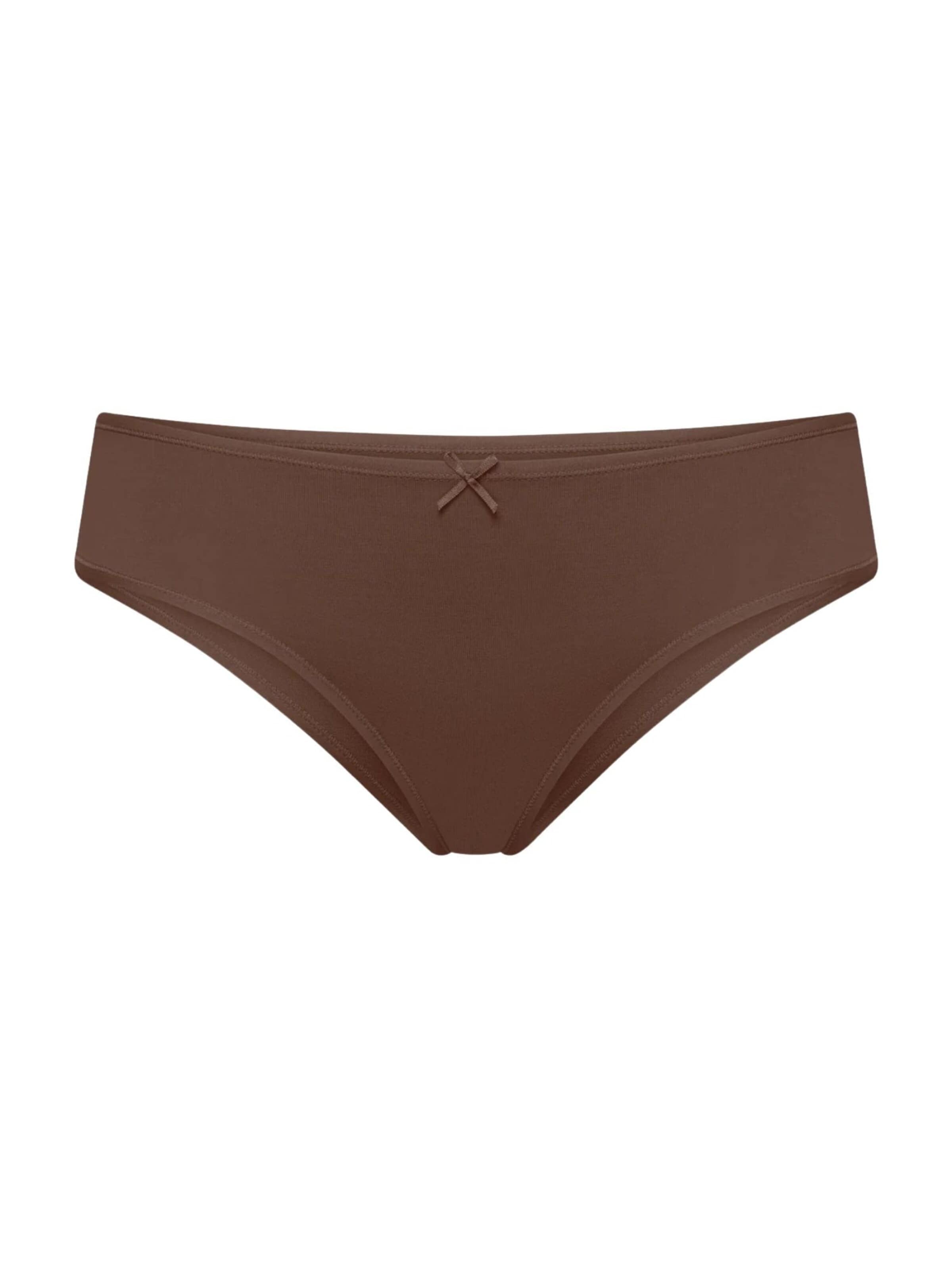 Slip 'Cotton Brazilian Slip' cfab (formerly creamy fabrics) en marron : devant