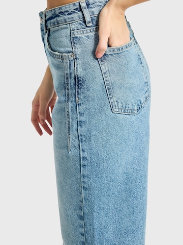 IT'S BASIC Wide leg Jeans 'Olea Wide High Rise Jeans' in Blue