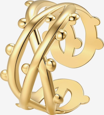 Hey Happiness - Anillo 'Bubble Twist' en oro: frente