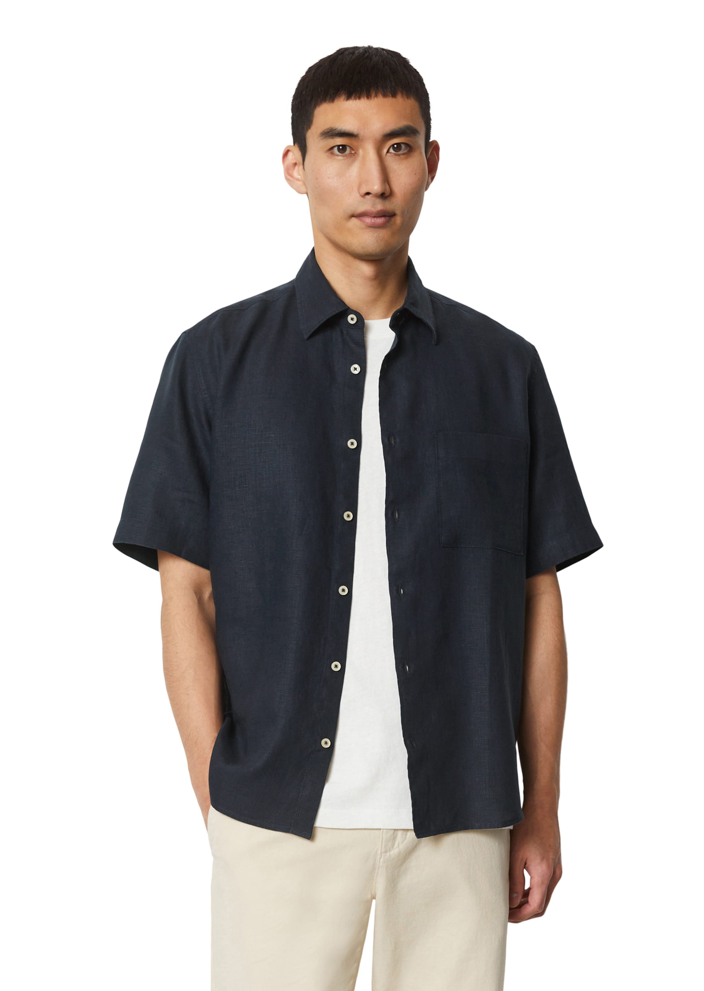Marc O'Polo Regular fit Button Up Shirt in Blue: front