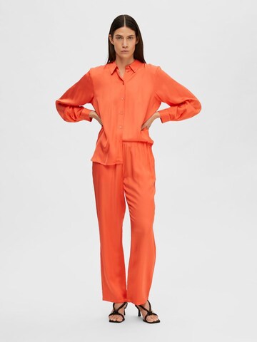 Loosefit Pantalon SELECTED FEMME en orange