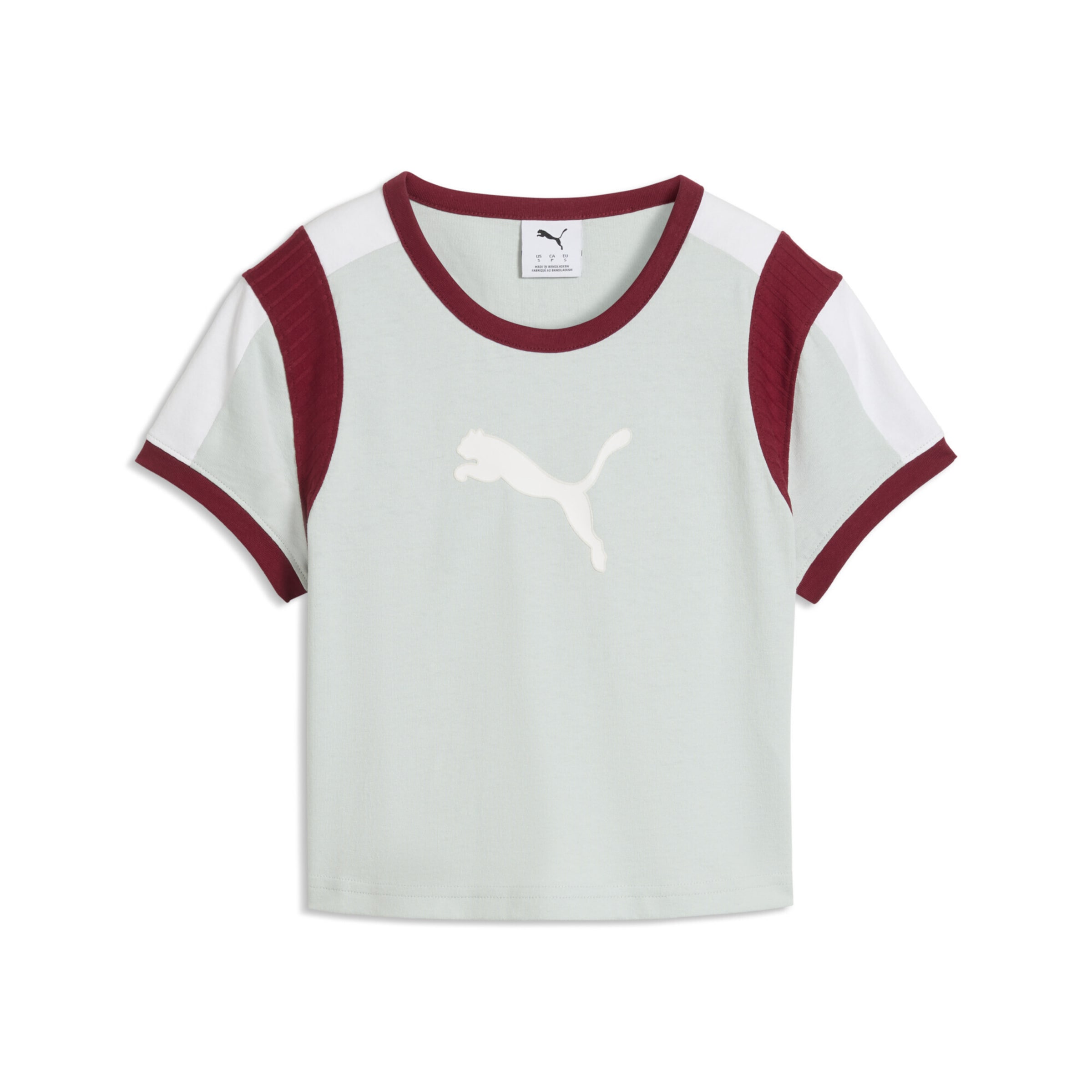 PUMA Functioneel shirt in S in de kleur Bordeaux / Wit, Productweergave