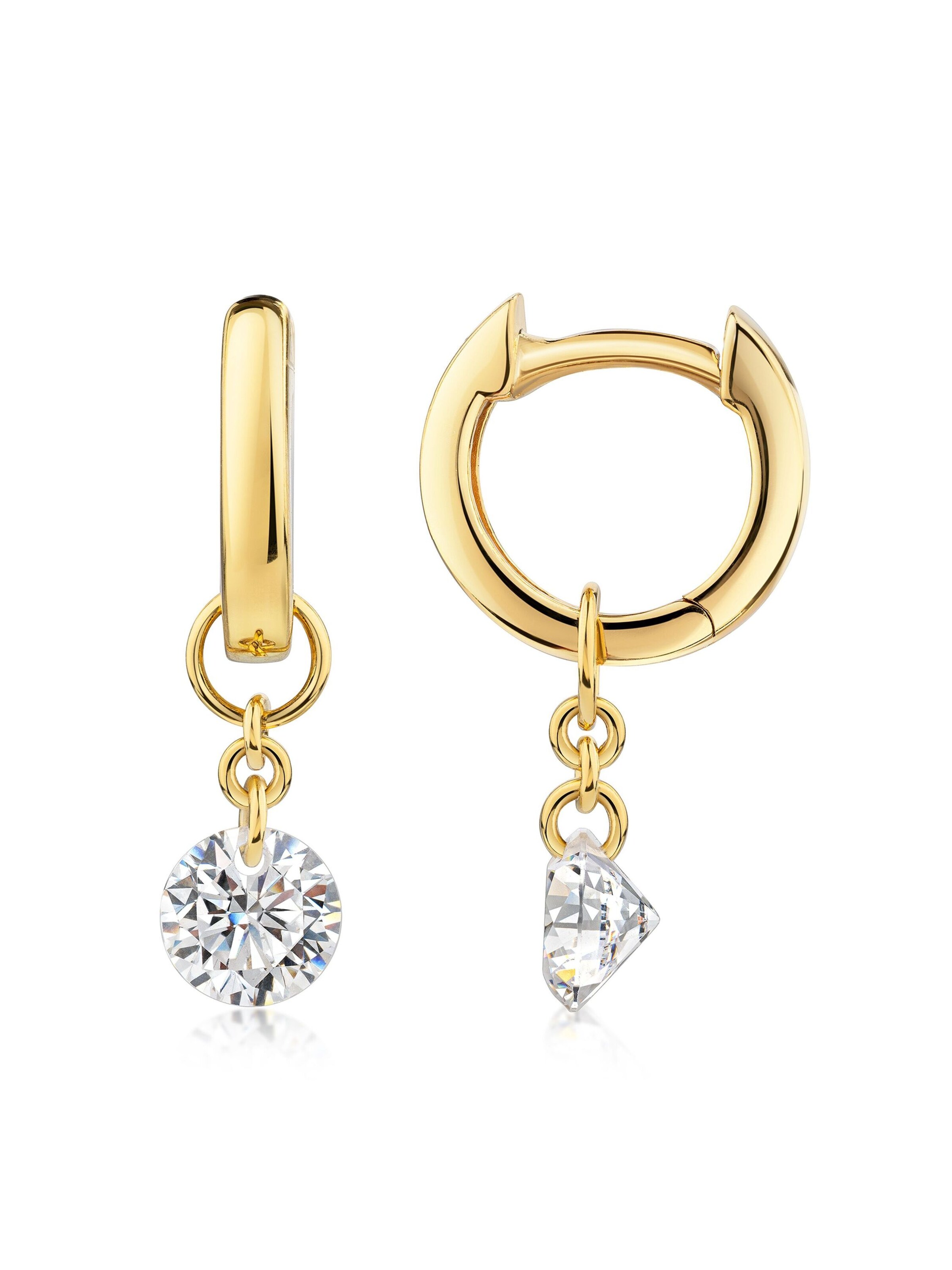 Boucles d'oreilles Zeeme en jaune