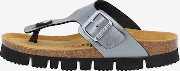 Palado T-Bar Sandals 'Kos PL Metallic' in Grey