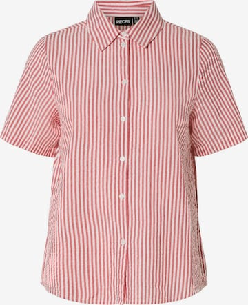 Chemisier 'PCSally' PIECES en rouge : devant