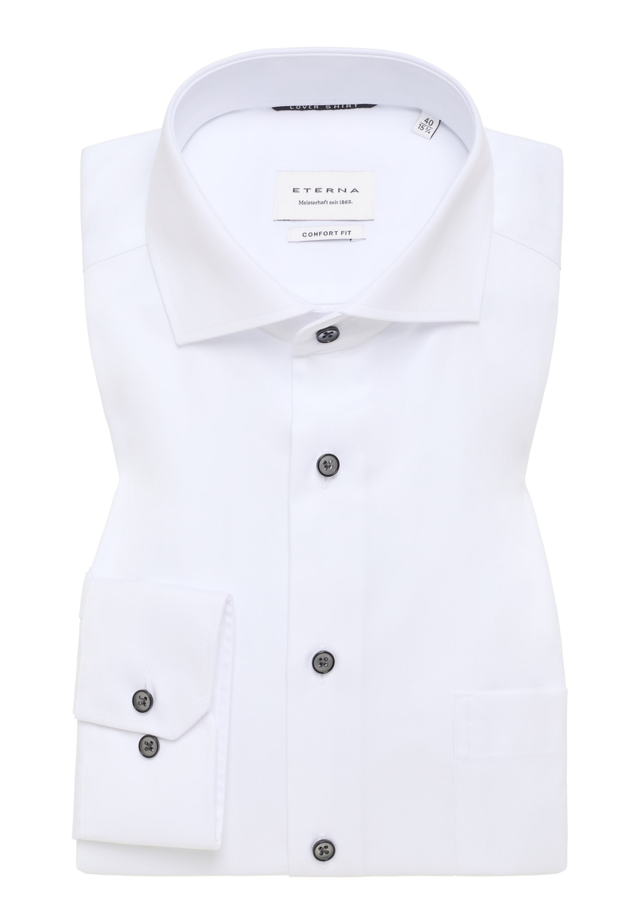 ETERNA Comfort Fit Hemd in Weiß