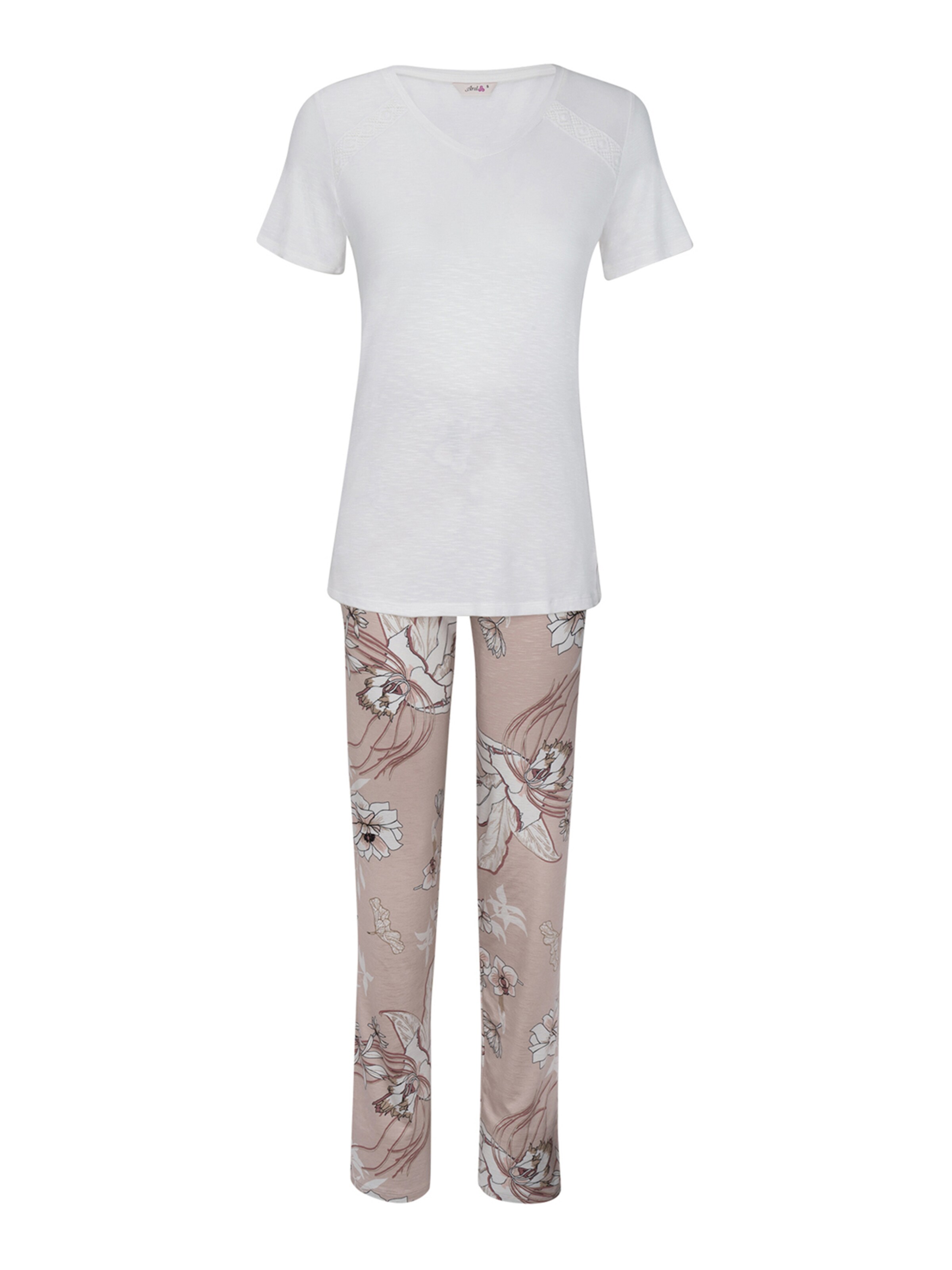 Goldenbay Pajama 'Dianthus' in Beige: front