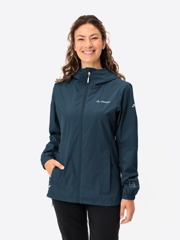 VAUDE Outdoorjas 'W Neyland J' in Blauw: voorkant