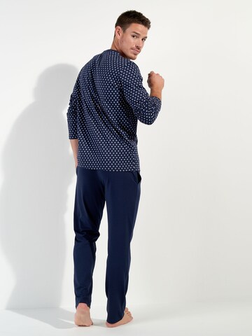 HOM Pyjama lang ' Salvador Buttoned ' in Blauw