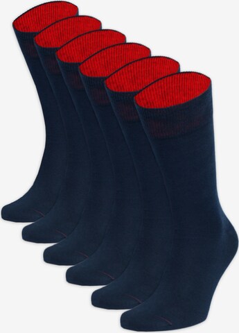 Von Jungfeld Socks in Blue: front