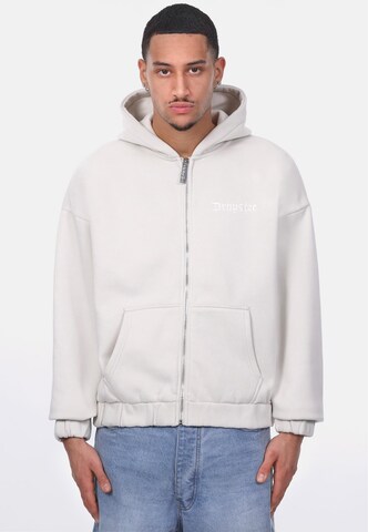 Dropsize Sweat jacket 'Embo' in Grey: front