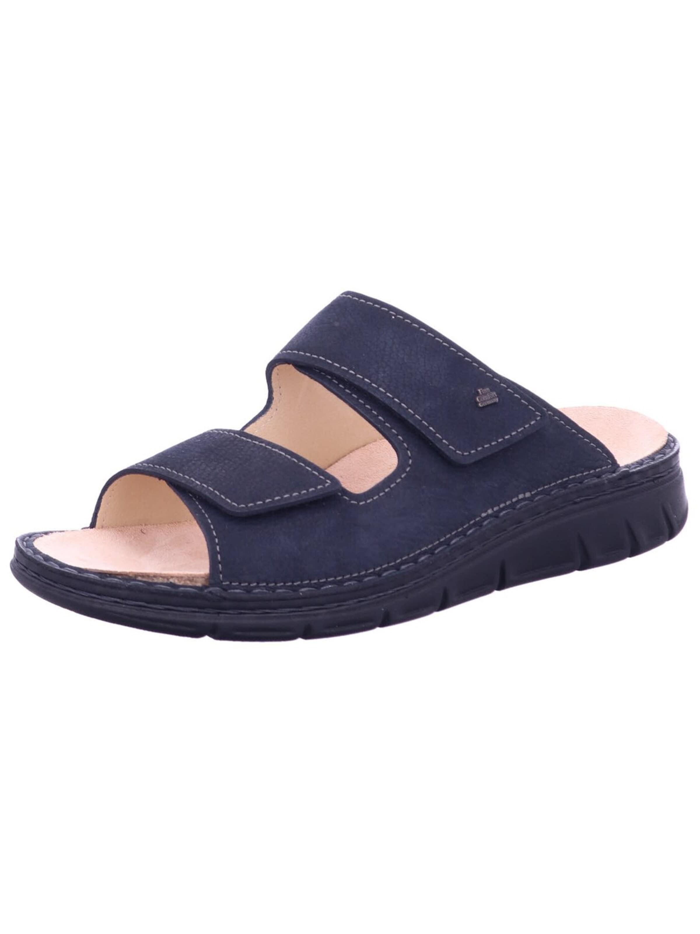 Finn Comfort Mules in Blue: front