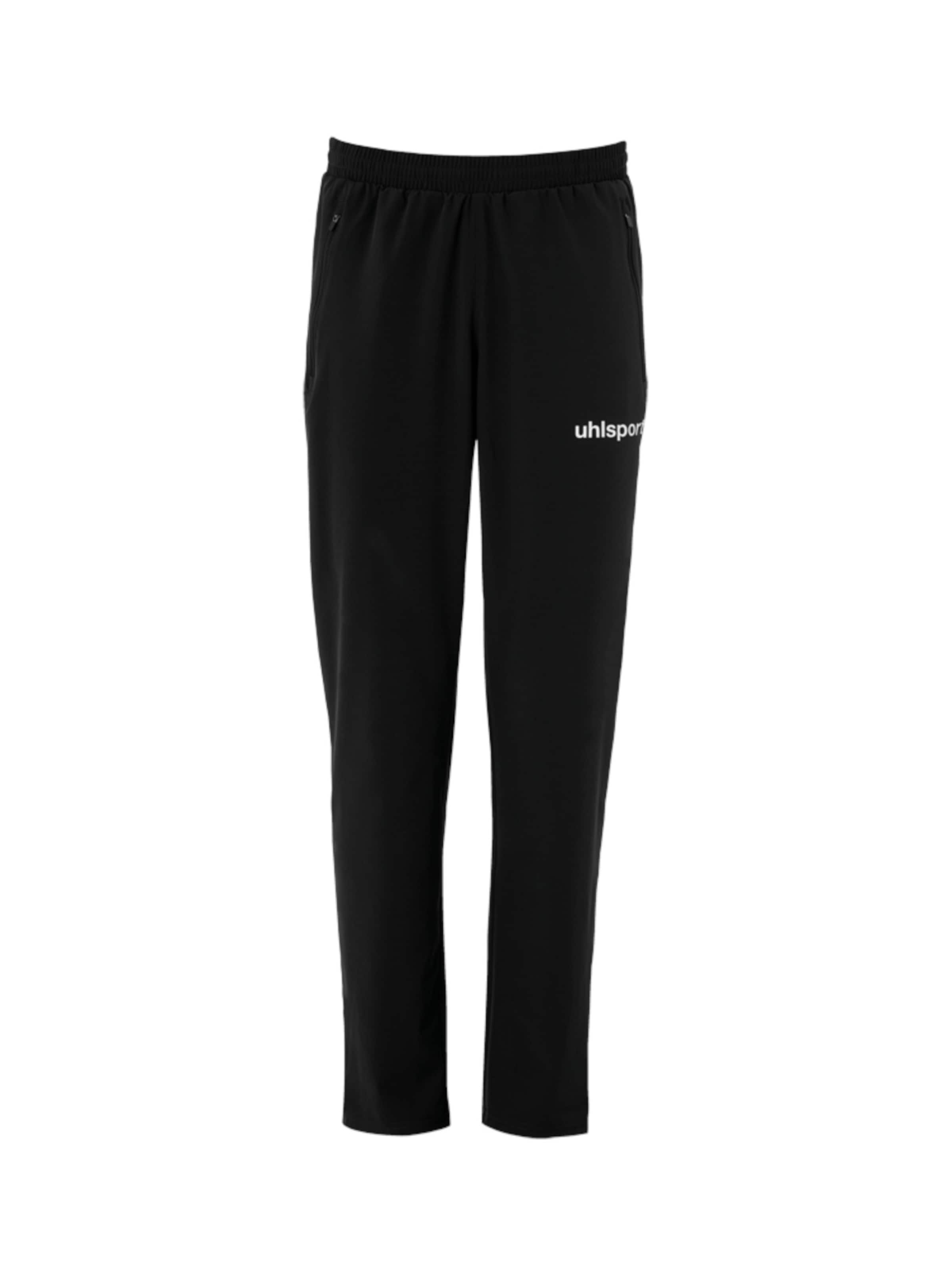 UHLSPORT Regular Sporthose in Schwarz: Vorderseite