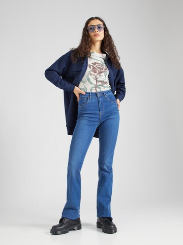 LEVI'S ® Bootcut Jeans '725 High Rise Bootcut' in Blauw