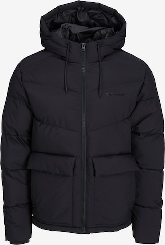 JACK & JONES Winter Jacket in Black: front