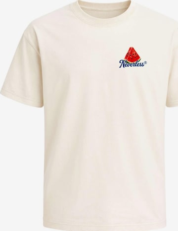 Neverless Shirt 'Watermelon' in Beige: front