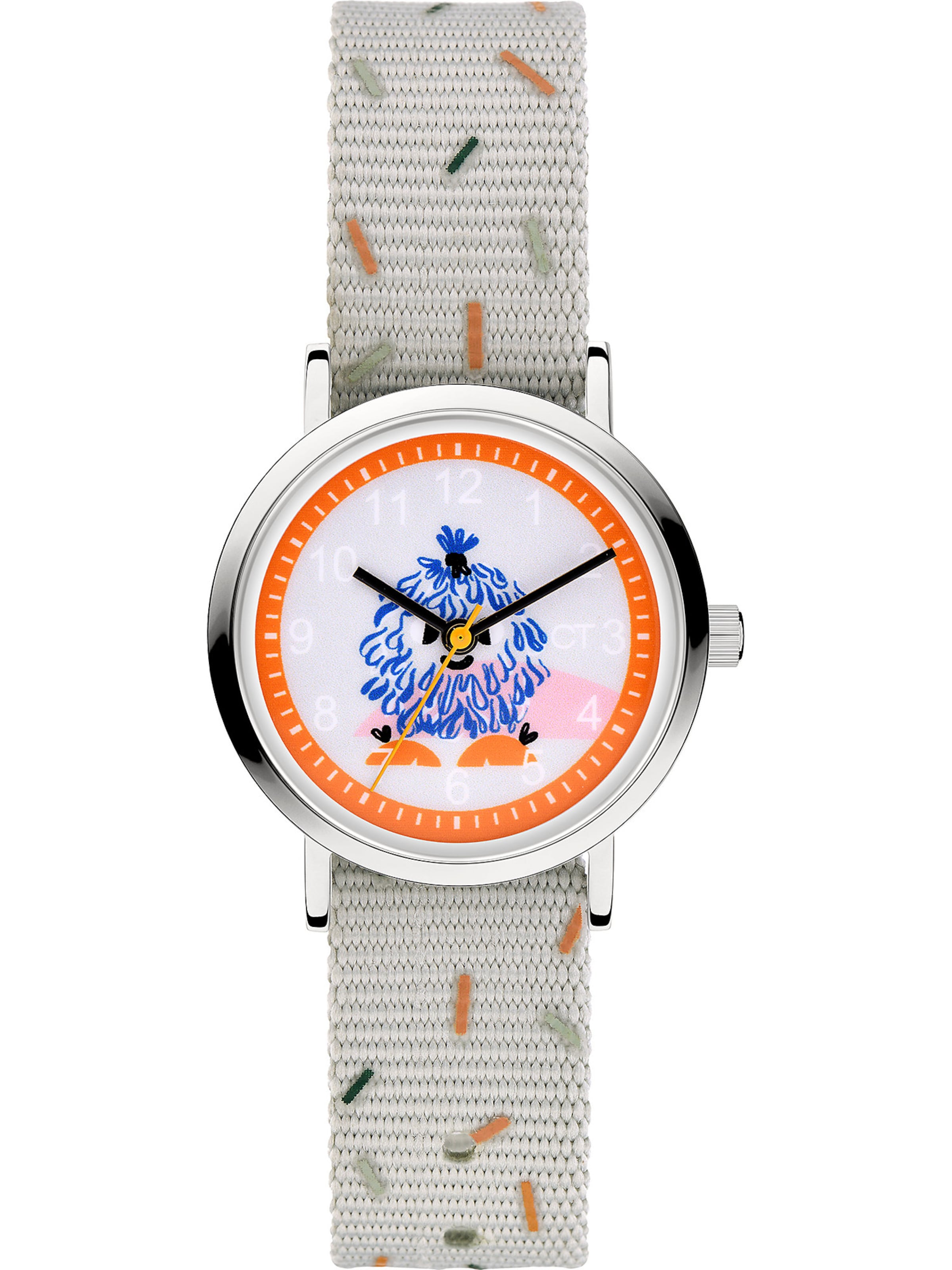 Cool Time Watch in Grey: front