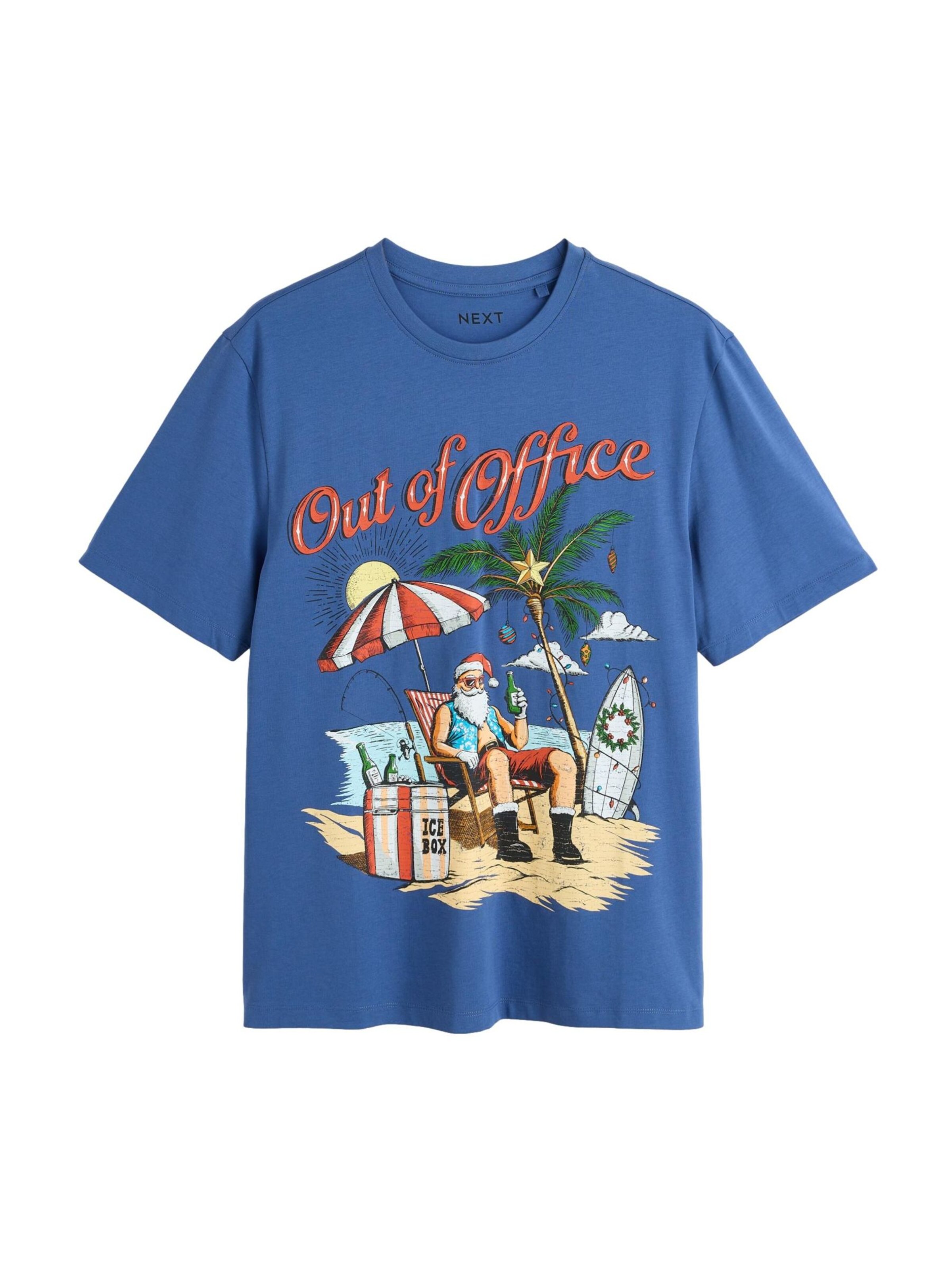Next Shirt in Blauw: voorkant