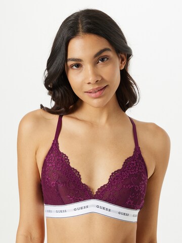 GUESS Triangle Bra 'Belle' in Purple: front