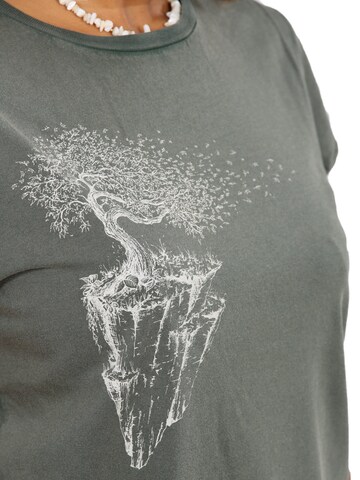Maglietta 'Maple Island' di Life-Tree in verde