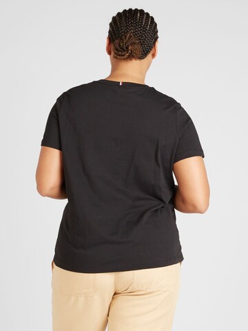 Tommy Hilfiger Curve Тениска в черно