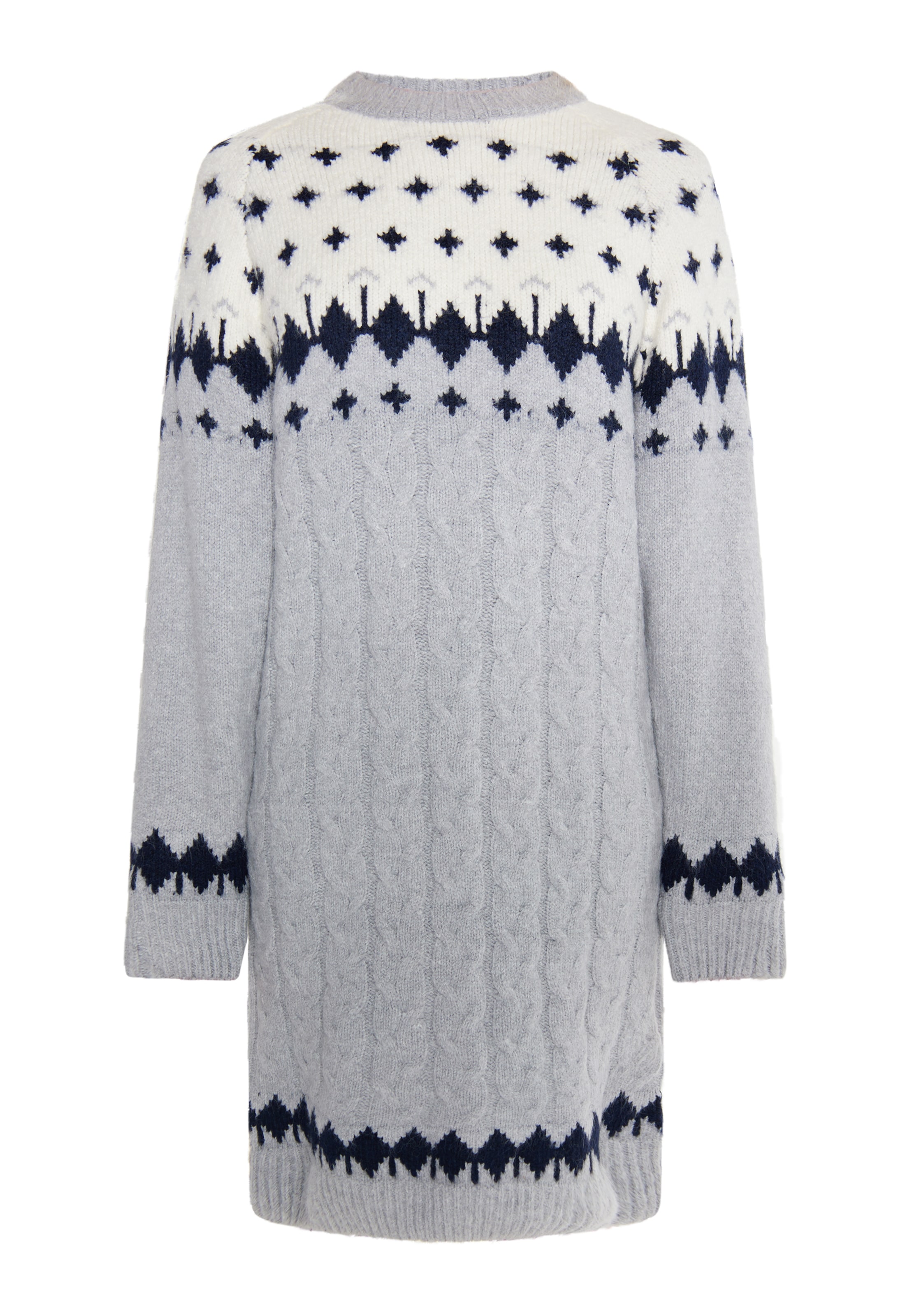 usha BLUE LABEL - Vestido de punto en gris: frente