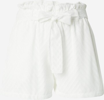 VILA Regular Панталон 'VIMICHELLE' в бяло: отпред