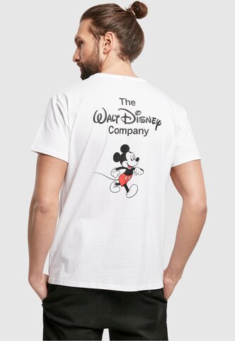 Coupe regular T-Shirt 'Mickey Mouse' Mister Tee en blanc