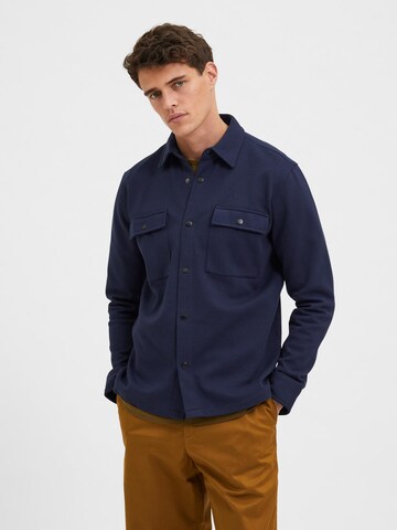 SELECTED HOMME Between-Season Jacket 'SLHJackie' in Blue: front