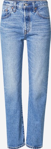 LEVI'S ® Regular Jeans '501 Crop' in Blauw: voorkant