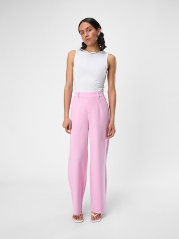 OBJECT - Pierna ancha Pantalón 'LISA' en rosa