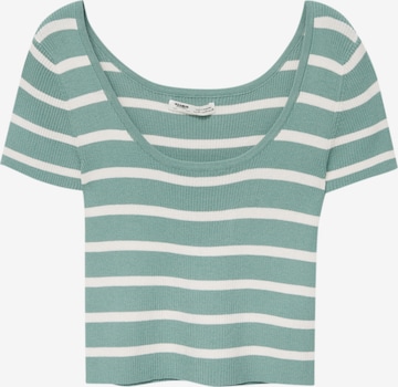 Pull-over Pull&Bear en vert : devant