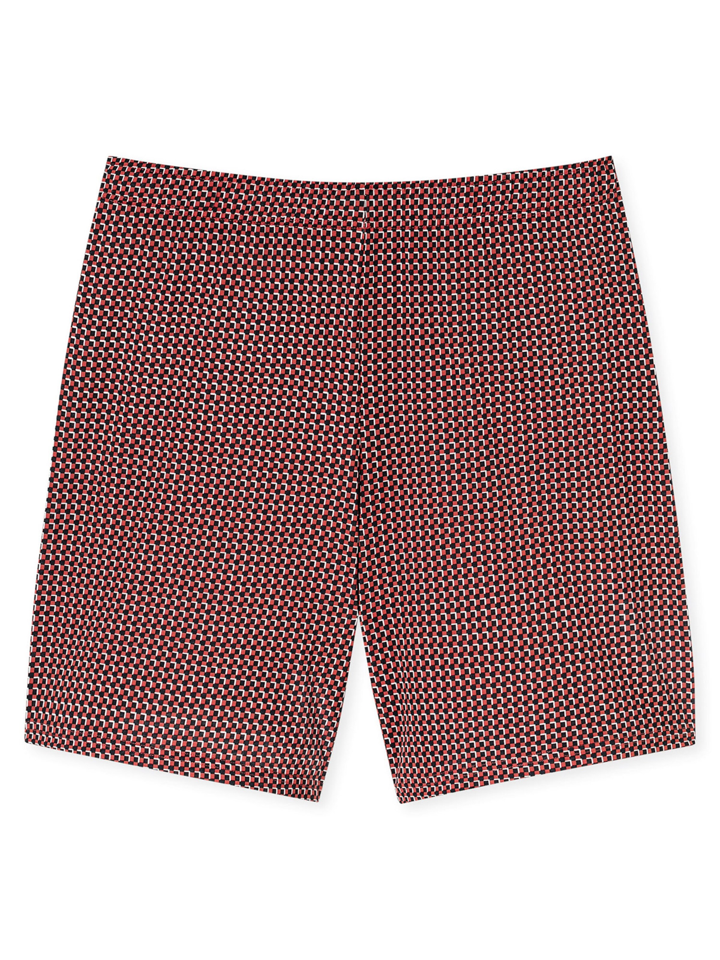 SCHIESSER Pajama short ' Comfort Nightwear ' in Red