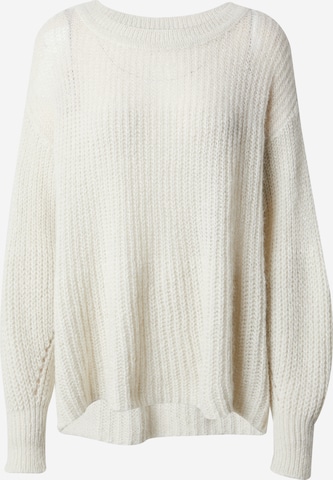 BOSS Black - Pullover 'Fuoline' em branco: frente