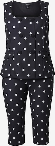 Ulla Popken Jumpsuit in Black: front