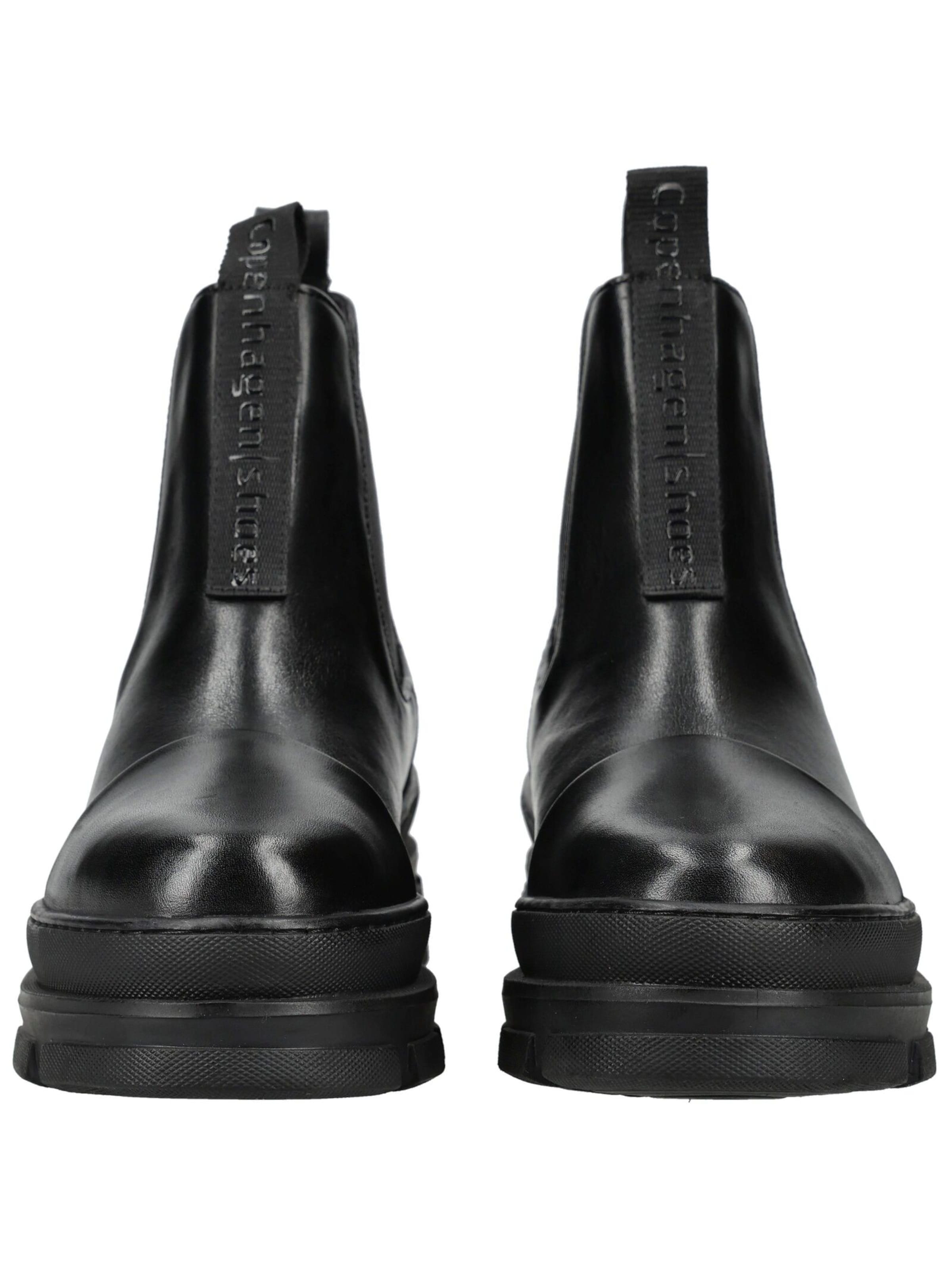 Copenhagen shoes Chelsea boots in Black: front