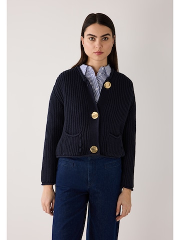 MORE & MORE Knit Cardigan in Blue: front