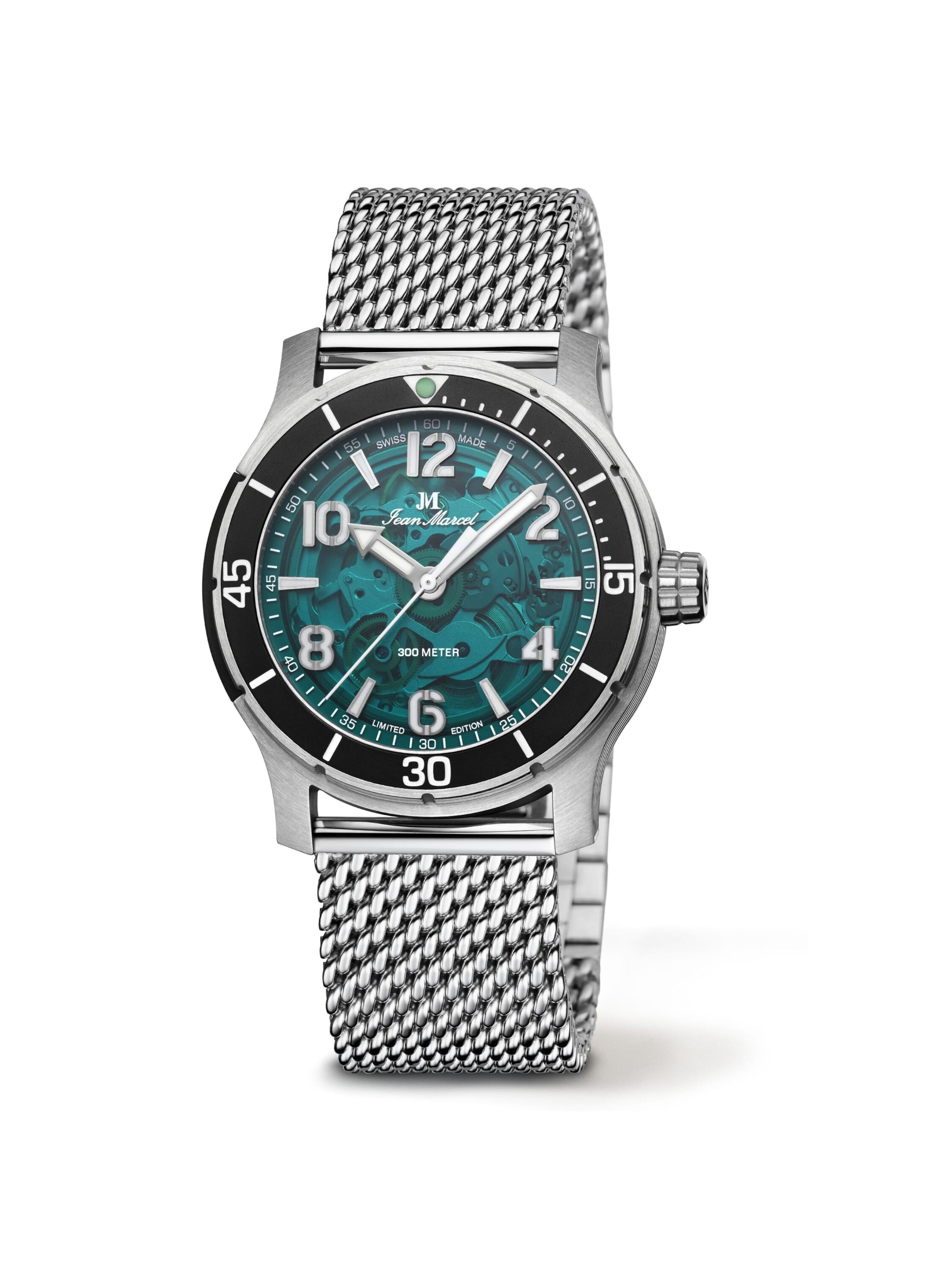 Jean Marcel Analoguhr in Silber: Vorderseite